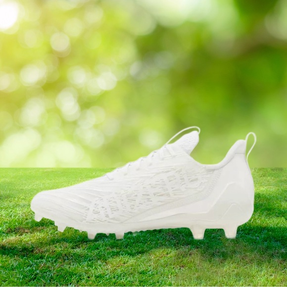 Adidas Adizero 12.0 Men’s Football Cleats Triple White GX5413 Sz 10.5 NEW - Picture 3 of 5